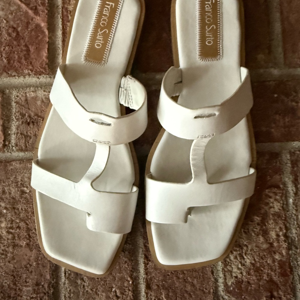 Franco Sarto Women's White Sandals